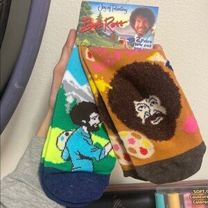 Casual Green and Blue Socks with Unique Design